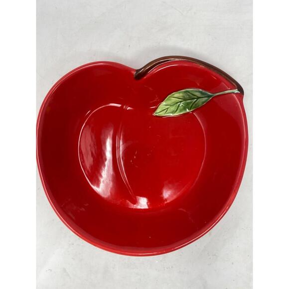 Plentiful Pantry Red Cherry Baking Dish Stonewear Harvest Decor - Picture 2 of 3